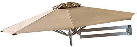 GHMYU Parasols Umbrella Large Wall Mounted Aluminum Cantilever Parasol, 8ft Tilting Patio Umbrellas with 8 Ribs, Garden/Pool/Outside Polyester Shade Canopy umbrella