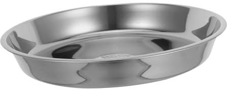 Garneck Tortiera Acciaio Inox Rotonda in Acciaio Inossidabile, Resistente alla Corrosione alla Deformazione, per Torte e Forno in Cucina