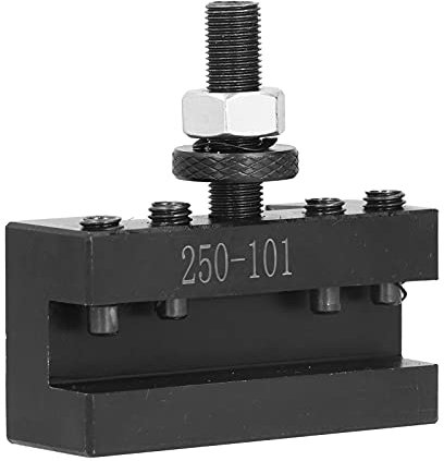 LUCKDANO Lathe Tool Holder, Mini Lathe Tools Post Quick Changing Metal Accessory Part Post Holder Facing Turning for 250‑101