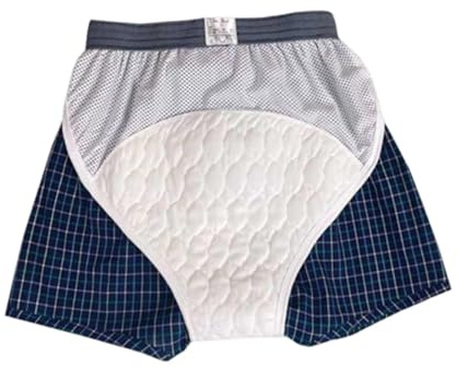 Milageto Erwachsene Stoffwindelhose Schutzhose Männer Auslaufsicher Ältere Wasserdicht Waschbar Elastisch Verschleißfest Inkontinenzunterwäsche, Xl