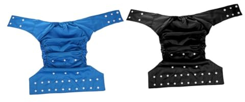 COLLBATH Waschbare Urinalhose Für Erwachsene 2 Stück-pack Auslaufsichere Inkontinenz Windelhose Mit Verstellbaren Doppel Druckknöpfen Atmungsaktiv Weich Für Senioren Und Krankenhaus