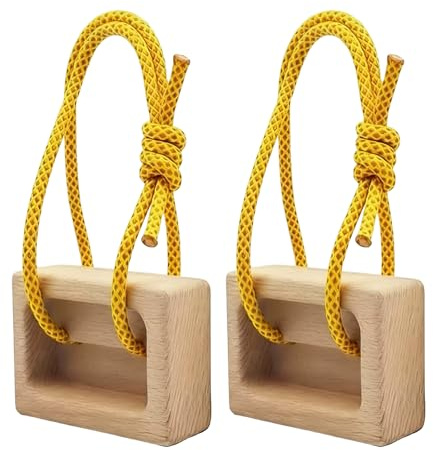 Mozeuu Tragbares Hangboard Mit Verstellbarem Seil & Karabiner | Klimmzug- & Grifftraining Fingerboard Für Kletterer | Ideal Für Zuhause & Indoor-Training - Praktisch Für Türwand & Outdoor-Bouldern