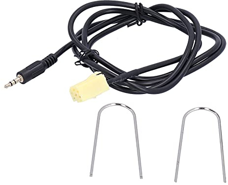 Qudinip Cavo AUX-IN da 59,1 Pollici Adattatore Ingresso Audio Durevole per Grande Punto e 500 con Jack da 3,5 Mm