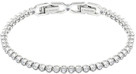 Swarovski Braccialetto Emily, bianco, Placcatura rodio