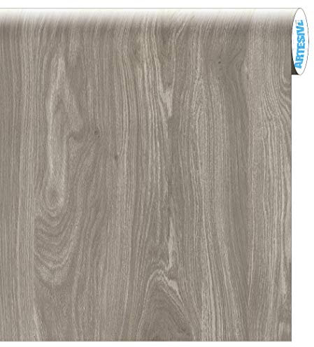 ARTESIVE WD-061 Rovere Grigio larg. 30 cm AL METRO LINEARE - Pellicola Adesiva in vinile effetto legno per interni per rinnovare mobili, porte e oggetti di casa