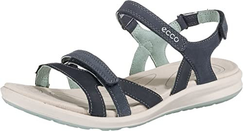 ECCO Damen CRUISE II Flat Sandal, Blau (MARINE/ICE FLOWER), 39 EU