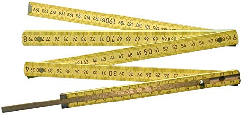 Holzgliedermaßstab mit Messingzunge