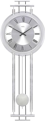 AMS 7018 Pendeluhr Wanduhr mit Westminster Schlagwerk und Bim Bam Schlagwerk.