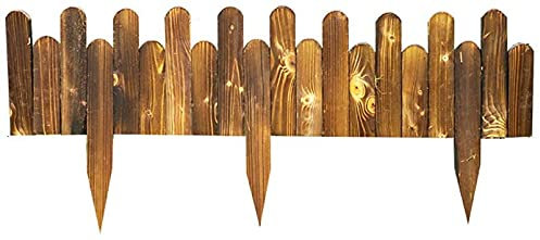 Gartenzaun Zaunelemente Miniatur Deko Holzschiene Streikposten Fechten Kiefer Holz Holz Blumenbeet Kanten Barriere Patio Garten Streikposten Zaun Panels llxyzrzbhd612(Color:Insert;Size:100*25*30cm)