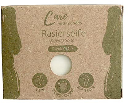 pandoo Dreamy Care Savon à raser 100 g Crème à raser pour un rasage en douceur Pour homme et femme