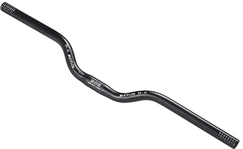 BUCKLOS Mountainbike-/MTB-Lenker, 25,4 mm, 20/40/60/100 mm, Aluminiumlegierung, 620/660/720 mm, extra lange Lenker für E-Bike/Faltrad/BMX