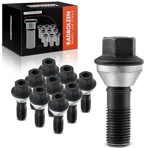 Frankberg 10 x hjulbultar hjulbultar kompatibel med 7-serien E65 E66 E67 X5 E53 F15 F85 F16 F86 alla motorer 2006–2019 36136781153