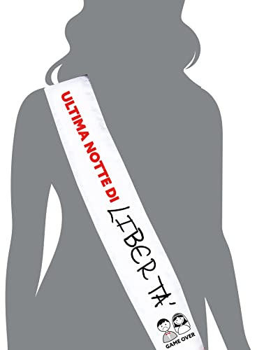 Fascia Ultima Notte di Libertà - La Migliore Idea Regalo per il suo Addio al Celibato e Nubilato - Gadget, Scherzo per Ogni Ricorrenza (Fucsia)