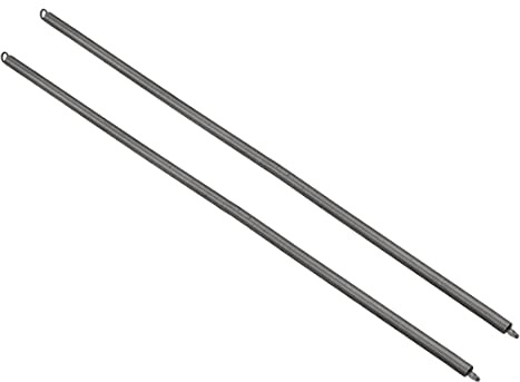 PATIKIL 0,6mm Filo Dia x 6mm OD, 300mm Libero Lunghezza Estensione Molla, 2 Pezzi Molle di Tensione Compressione Acciaio Piccolo con Doppio Gancio