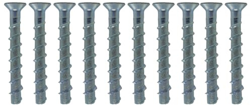 10x Remstaler BETONSCHRAUBE Senkkopf mit Torx-Antrieb | STAHL VERZINKT | ETA Zulassung | made in GERMANY | Schraubanker (5x40)