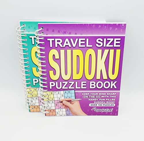 Sixstore Wiro - Quaderno a spirale formato A5, formato da viaggio, motivo: Sudoku, 1 colore inviato a caso