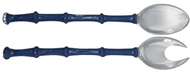 MARIPOSA Bamboo Blue Salad Servers