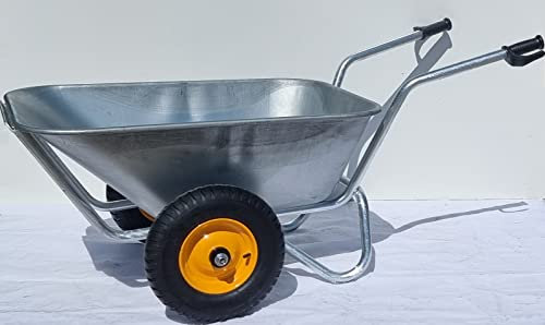 Schubkarre verzinkt 200L 2-Rad-Karre Großmulden Hof- & Stallkarre Futterkarre KELBERG 6PR