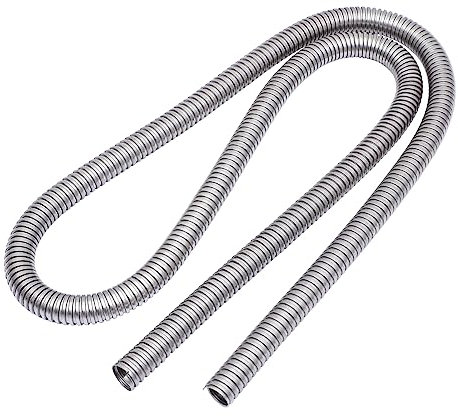 Alipis 3m Manicotto Protettivo Acciaio Inossidabile Guaina Per Cavi e Tubazioni Flessibile Metri Organizzatore Di Fili Resistente All Abrasione e Facile Da Installare