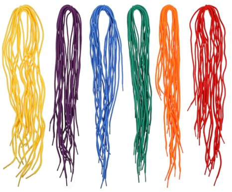 EXCEART 180 Pièces Lacets De Cordes Perlées Lacets De Chaussures Bottes De Mode Lacet Élastique Cordes D'Enfilage Bricolage De Perles Pour Enfilage De Perles Chaussures