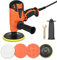 Set Lucidatrice Auto 600W: Lucidatrice Elettrica,6 velocità , 600-4500RPM,Lucidatrice Ceretta Set per Auto,Pavimenti