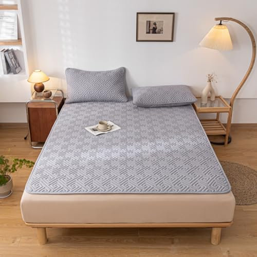 HAIBA Matratzenauflage 180x220cm Atmungsaktiv Matratzen Topper Unterbett weiß weiche Matratzen Topper, Atmungsaktive & schnell trocknende Matratzenauflage, als Matratzenschutzbezug geeignet