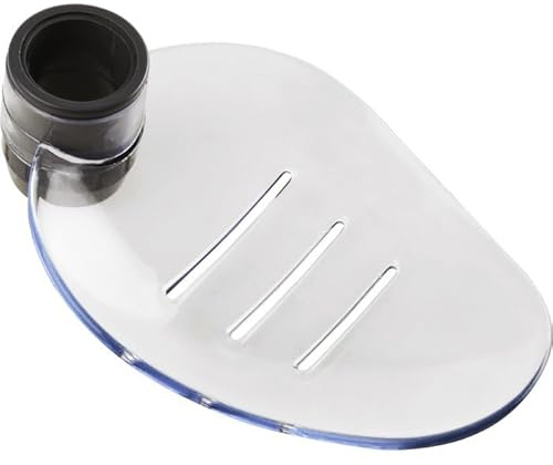 Porte-savon pour barre de douche - Diamètre 25 mm - Transparent