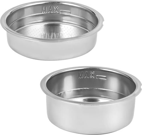 CASABREWS 51mm Filter Basket for Espresso Machine 3700Essential, Stainless Steel Espresso Filter, Single Cup and Double Cup Replacement Parts