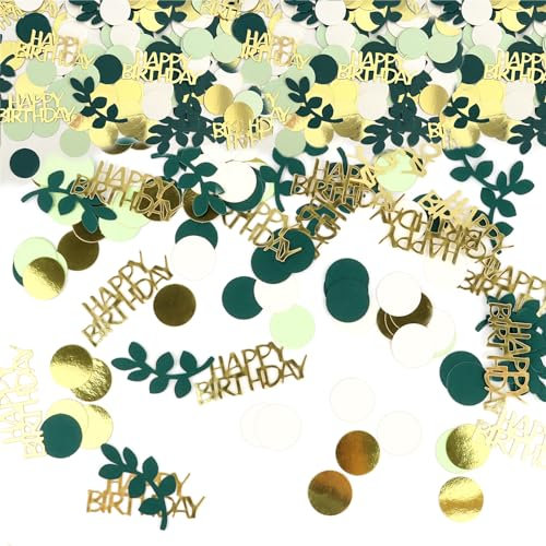200PCS Confettis Anniversaire, RISVOWO Confettis en Joyeux, Decoration Table, Décoration de Dispersion, Le Thème de la Fête, Anniversaire, Mariage