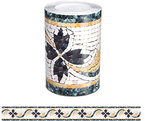 dijiusidy Taillenlinie Aufkleber Sockelleiste Anti Rutsch Vintage Aufkleber Dekorativer Retro wasserdichter glatter Tapeten Küchenhintergrund, Typ 2
