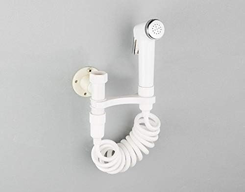 Rubinetti Da Cucina Bianco ABS Tenuto In Mano Portatile Bidet WC Spruzzatore Bagno Bidet Testa Ugello Con Telefono Tubo Flessibile Doccia Elastico