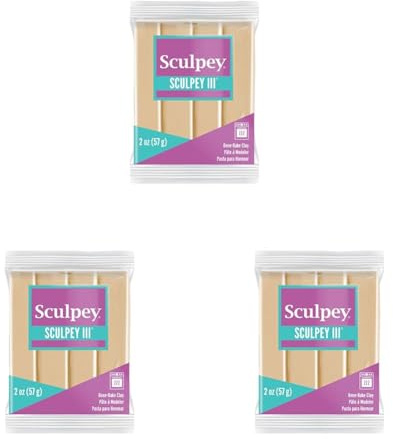 Polyform Sculpey III Polyform 2oz/ 56g (Tan) (Pack of 3)