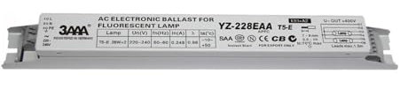 RTRCAGAKM Balasto electrónico T5 de 220-240 V YZ-228EAA YZ-328EAA Rectificador T5-E de 2 * 28 W y 3 * 28 W for lámpara Fluorescente de Tubo HO T5 de 28 W