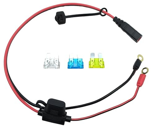 Faisceau de câbles compatible avec NOCO GC002 X-Connect, câble de chargeur avec borne à œillet M6 (1/4 pouce) XL