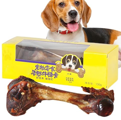 Natürlicher Hundeknochen - Großer Rindfleischknochen Für Hunde Natürlich | Rindfleisch-Shank-Kauenknochen Für Hunde, Lang Anhaltende Hundegeräte Für Große Rassen, Mit Mark Gefüllte Hundeknochen, Langl