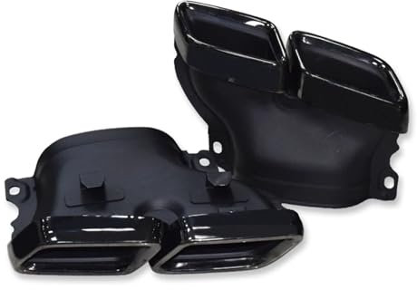 Auspuffblenden Auto Quad Auspuffblende Für Benz Für C63 W205 C200 C300 C180 C260 2015 2016 2017 2018 Schalldämpfer Spitzen Endrohr Auspuffendrohr(Black A)