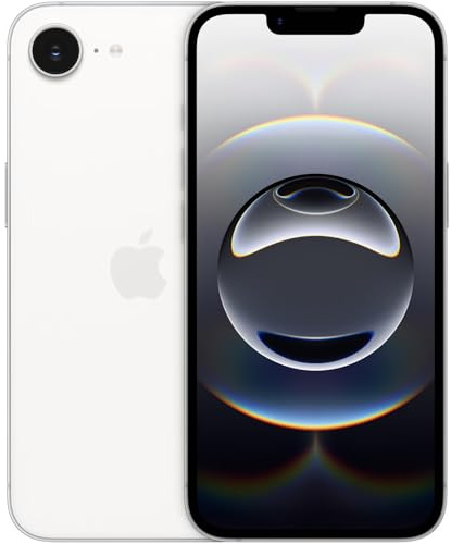 Apple iPhone 16e, 128GB, White - Unlocked (Renewed)
