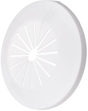 TOP-VIGOR 15mm - 40mm Pipe Cover Decoration PP Plastic Pipe Collar 12pc | Escutcheon Pipe Collars for Water Pipe, Drain Line, Toilet Waste Pipe, Wall Pipe Entry Decoration Trim and Bathroom Plumbing