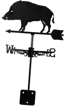 Toyvian Girouette Décorative pour Jardin Ornement Vintage Indicateur de Direction Vent pour Aménagement Extérieur
