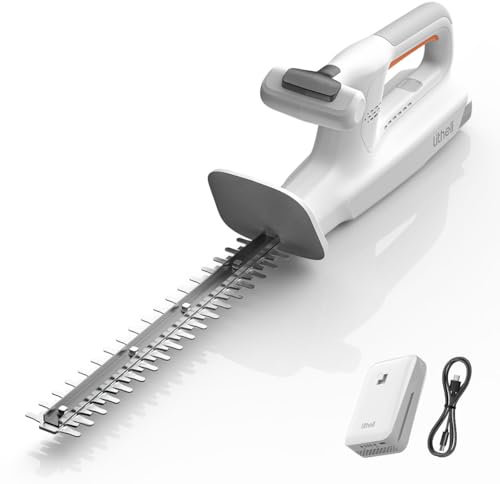 Litheli 20V Cordless Hedge Trimmer 16 (5/8 Cut), Handheld Shrub/Bush Trimmer, Lightweight for Thick Branches & Yard Work,Work with Litheli 20V System (2.5Ah Battery Incl.)