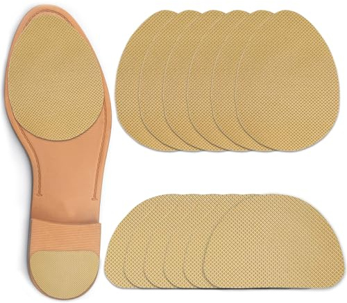 Gummisohlen zum Aufkleben, 12 Stück Anti Rutsch Sohle Pads Schuhe Rutschfeste Selbstklebende Schuhe Pads für Schuhsohlen