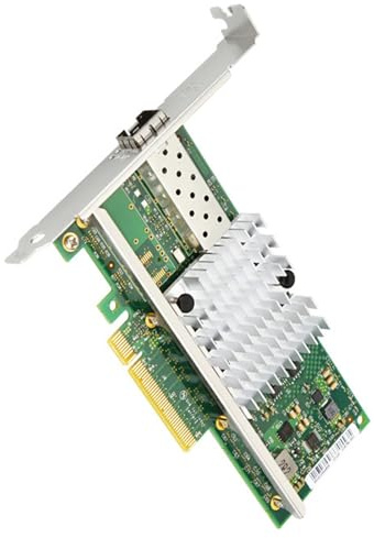 Yjcnelcr Porta veloce di SFP+ della scheda di rete della fibra di velocità 10G PCIe 8X per il NAS desktop dei server basso