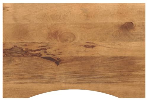 Bucmath Schreibtischplatte Massivholz Mango 90x60x2,5 cm, Natürliches Finish, Langlebig für Computer & Bürotische, Robuster Desktop für Arbeitszimmer