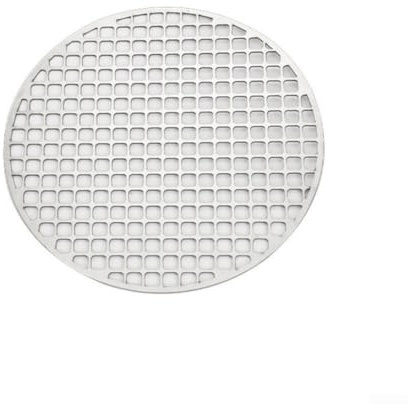 Niceminiwall Tapis de cuisson rond en acier inoxydable pour barbecue, 18 à 30 cm, maille de barbecue pour cuisine en plein air, compatible avec four et four, fil argenté de 2 mm d'épaisseur (28 cm)