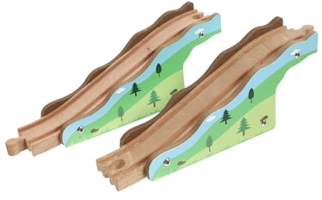 TOYANDONA Ponte per Pista Trenino Giocattolo per Accessorio Educativo per Puzzle Scena Gioco Cognitivo per Ragazzi e Ragazze Compatibile con Piste Trenino Standard