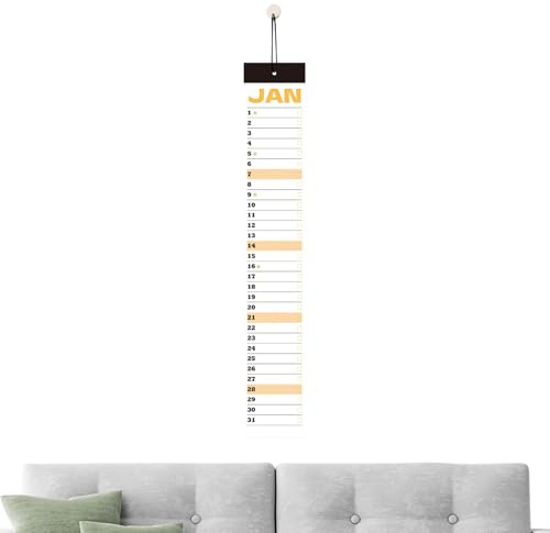 Tyinerc Wandkalender – Monatlicher Monatskalender zum Abreißen – großer Wandkalender Monatsplaner | für Planung, Zeitmanagement, Büro, Schule, Klassenzimmer, Weihnachten