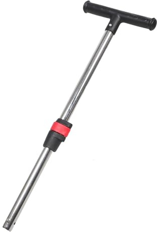 PAMINGONO Maniglia per Passeggini a Sgancio Rapido 25 MM con Blocco Manubrio Barra di Spinta a Forma di T Ergonomica Accessorio Sostitutivo per Passeggino Carrelli e Girelli Controllo