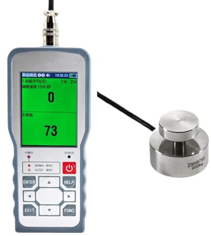 Dinamometro, Dinamometro digitale con sensore cella di carico, dinamometro push-pull for pressione peso prova, modalità co/traccia ± 0,05% FS(1000KG Force Gauge)