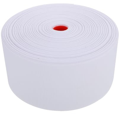 OKUMEYR Cinta para Cortinas Ojales de Poliéster 8 Cm, Correa Perforada para Cabecera Romana Diy, Accesorio para Confección de Cortinas de Ventana y Baño, Resistente y Ligera