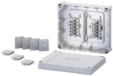 Hensel DP 9222 Polystyrol Elektrische Anschlussdose, grau, 139 mm, 49 mm, 119 mm, 278 g